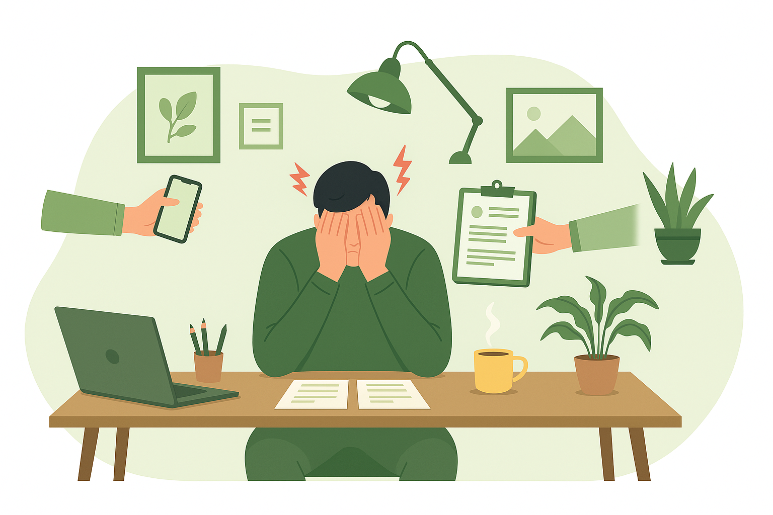 Burnout ilustração